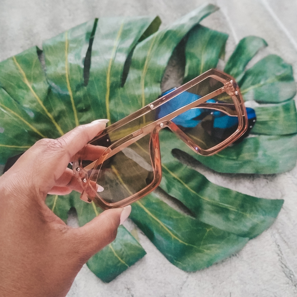 2/$40 Flewed Out Sunglasses Beige